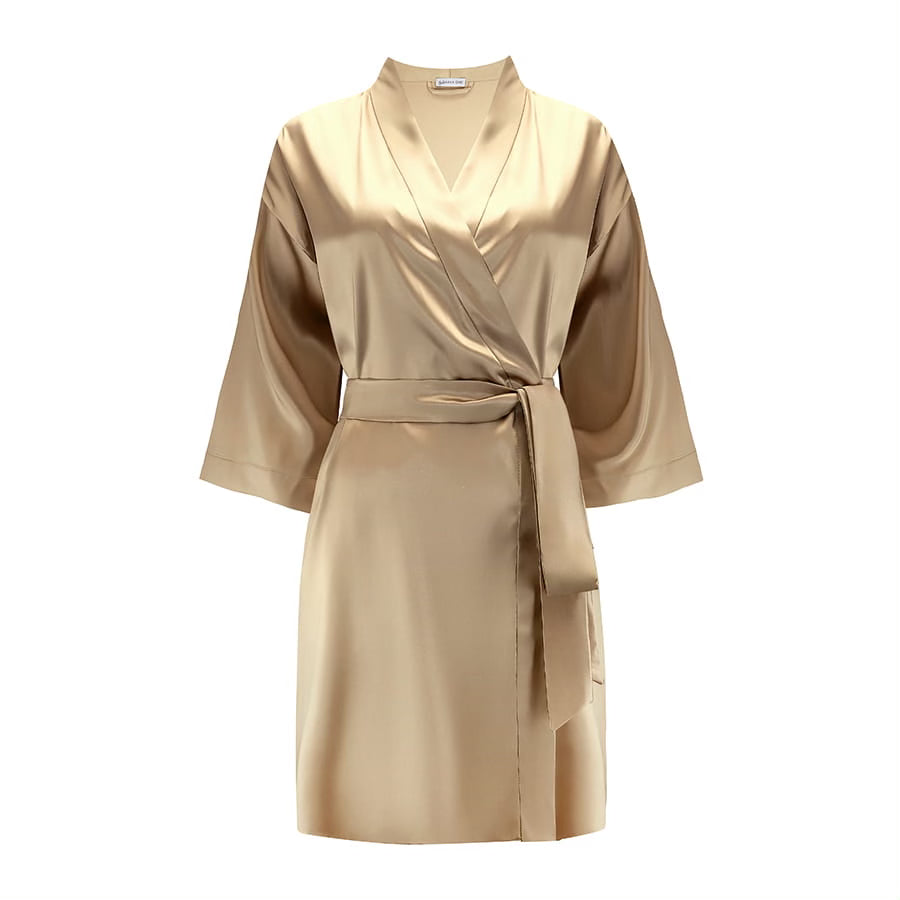 S Honeylux Organic Silk Robe - Special Order